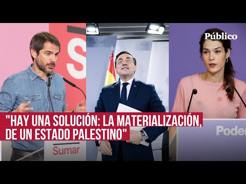 PSOE, Sumar y Podemos: estas son sus diferencias sobre el conflicto palestino-israelí