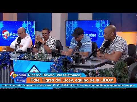 Ricardo Ravelo, Pdte. Tigres del Licey, da declaraciones sobre la situación de Audo Vicente