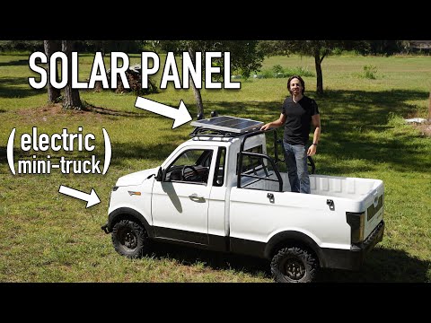 I added a solar panel to charge my ,000 electric truck