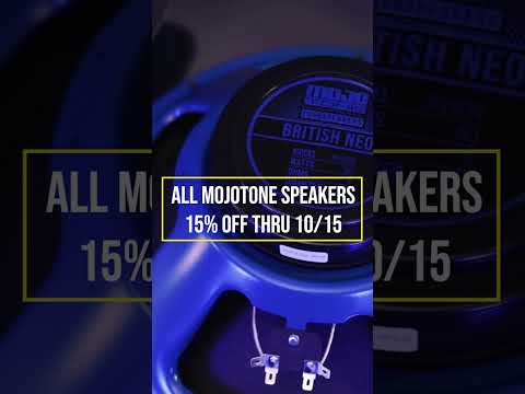 Mojotone BV-60 Neo Guitar Speaker Rocktober Sale #short