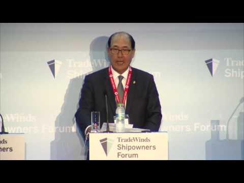 IMO's Lim delivers the keynote at TradeWinds Shipowners Forum at Posidonia 2016