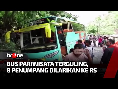 Tak Kuat Menanjak Bus Pariwisata Terguling Di Tanjakan Pok Cukak TvOne