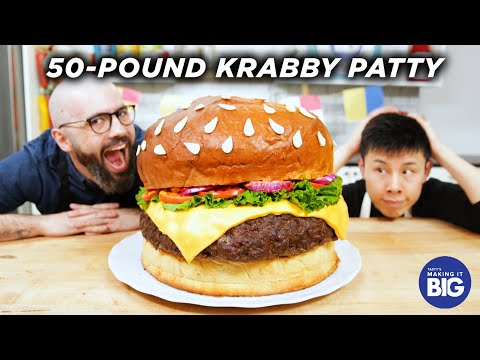 I Made A Giant Krabby Patty (ft. Babish Culinary Universe) ? Tasty