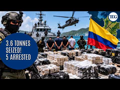Colombia Seizes 3.6 Tonnes of Cocaine in <strong>Caribbean</strong> Operation | 5 Arrested