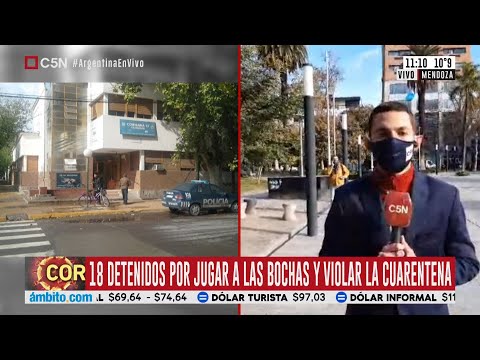 Mendoza: 18 detenidos por romper la cuarentena para jugar a las bochas
