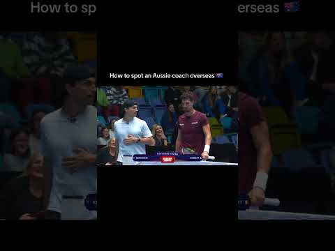 How to spot an Aussie Coach overseas 1 #tennis #australia #usopen #uts #fyp #usopentennis