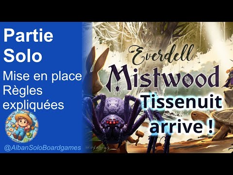 [FR] Everdell : Mistwood | Partie Solo complète | Explication des règles | Mise en place | Tissenuit