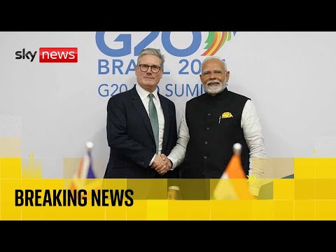 UK and India sign 'landmark' free trade deal | Sky News coverage