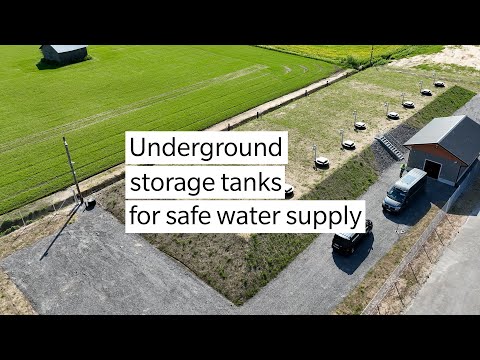 Underground water storage tanks for safe supply