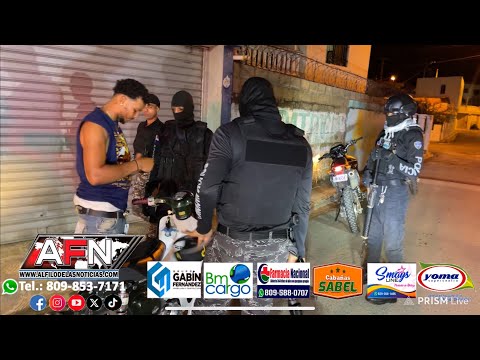 En Vivo: Gran Operativo de la  Policia Nacional y DNCD en SFM; Lunes 24 de Junio del 2024