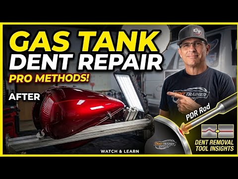 The Tools, The Light, The Technique — Harley Tank Dent Gone!