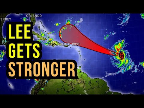 Lee will become a Hurricane today as it gets Closer to Land…