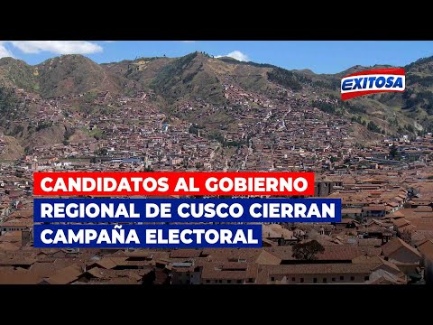Candidatos al gobierno regional de Cusco cierran campaña electoral