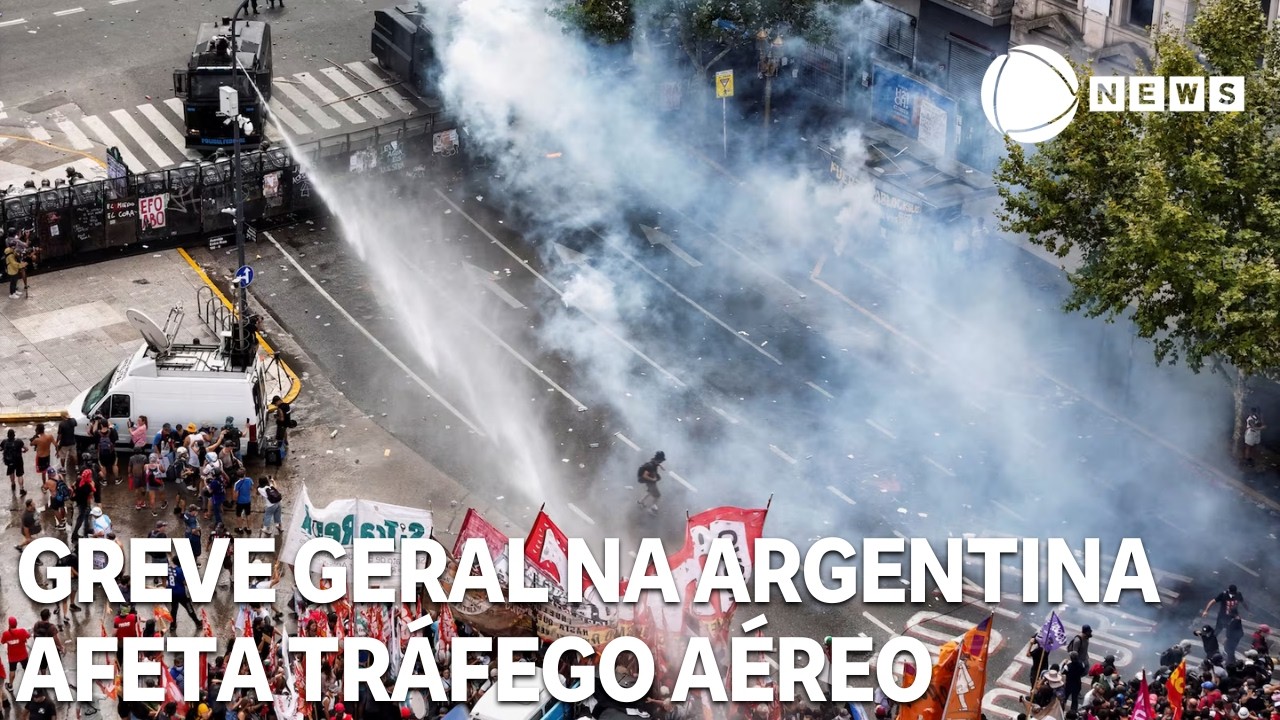 Greve geral na Argentina afeta tráfego aéreo
