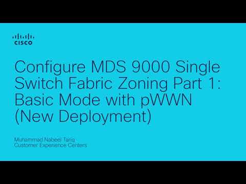 Configure MDS 9000 Single Switch Fabric Zoning Part 1: Basic mode with pWWN New/Greenfield Setup