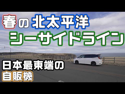 道東根室車中泊【日本最東端の自販機】春の北太平洋シーサイドラインドライブ旅