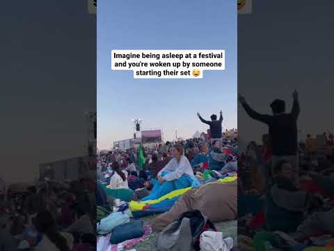 Imagine waking up to this at a Festival… 😭😂