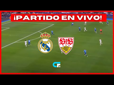 REAL MADRID vs STUTTGART EN VIVO  CHAMPIONS LEAGUE  MBAPPE TITULAR