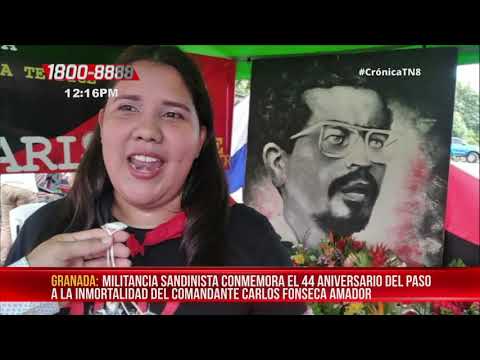 Militancia granadina conmemora el paso a la inmortalidad de Carlos Fonseca - Nicaragua