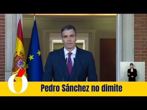 Pedro Sánchez no dimite