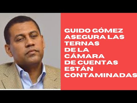 Guido Gómez Mazara dice las ternas en Cámara de Cuentas están contaminadas