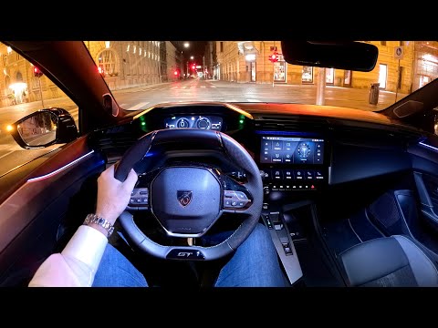 PEUGEOT 308 FACELIFT Hybrid 145 (2026) - NIGHT POV test drive & REVIEW