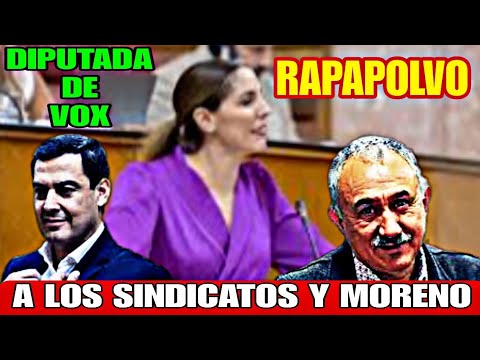 DIPUTADA DE VOX HACE TEMBLAR A LOS SINDICATOS Y JUANMA MORENO POR SUBVENCIONARLOS