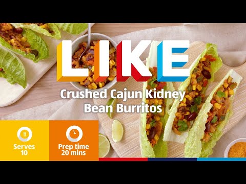 Crushed Cajun Kidney Bean Burrito