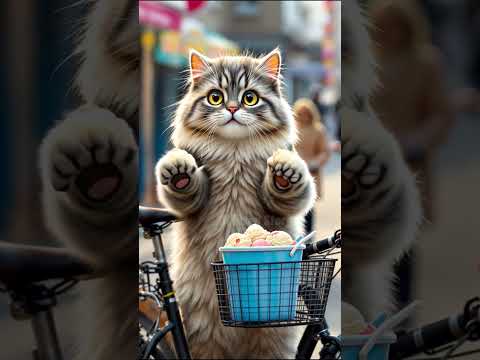 Cats are good at making delicious ice cream. 🥰🥰