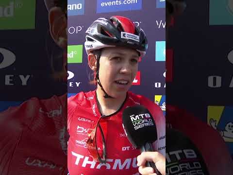 Alessandra Keller can’t hide her delight after her Short Track win in Pal Arinsal — what a race! 👏