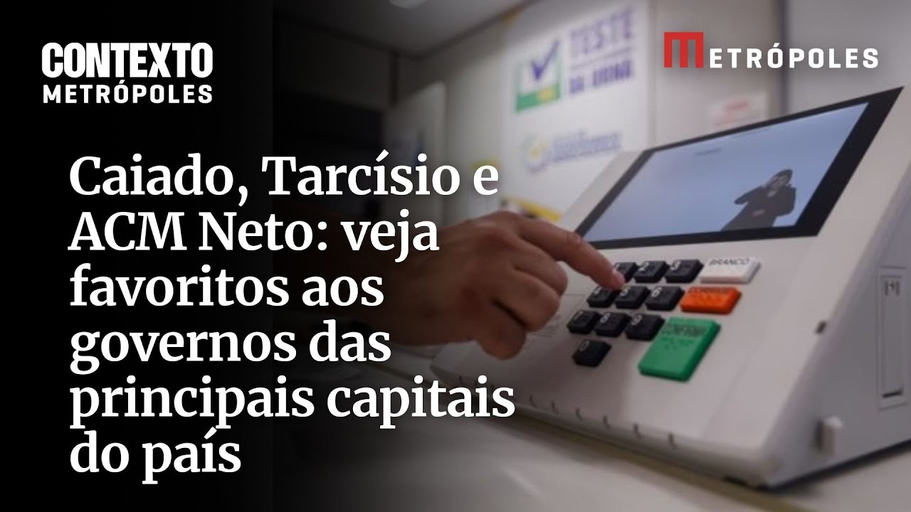 Caiado Tarcísio e ACM Neto veja favoritos aos governos das principais capitais do país via Quaest