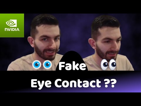 Nvidia broadcast - Eye contact 2023