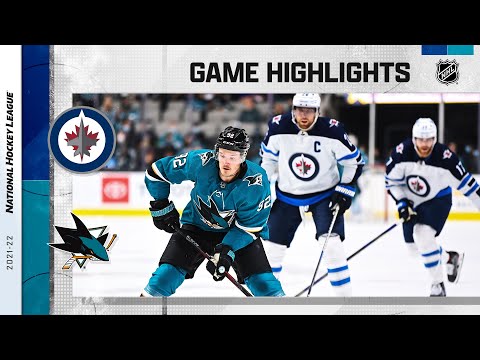 Jets @ Sharks 10/30/21 | NHL Highlights