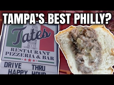 Does Tate's Italian Have the BEST Philly Cheesesteak in Tampa? - Bubba's Food Review