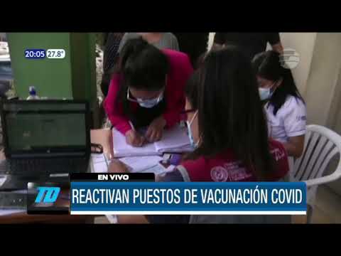 Reactivan puestos de vacunación Covid-19