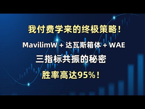 我付费学来的终极策略：MavilimW + 达瓦斯箱体 + WAE，三指标共振的秘密，胜率高达95%！#tradingview #量化交易 #比特币 #btc #以太坊 #指标技术 #短线交易