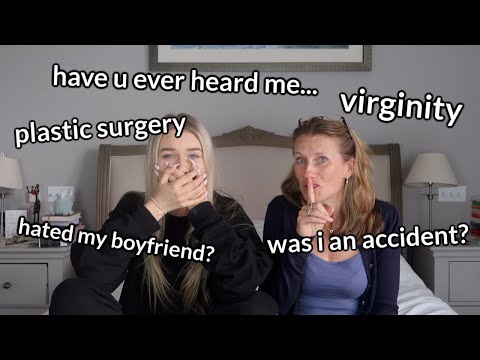 asking my MUM questions you're too afraid to ask yours... *very uncomfortable*