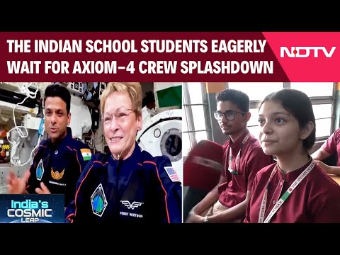 Shubhanshu Shukla Splashdown | Students Proudly Anticipate Shukla's Space Mission Homecoming