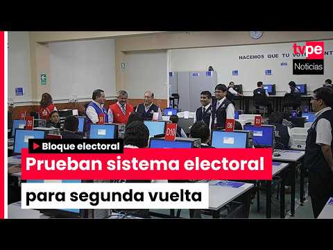 ONPE realiza pruebas al sistema de cómputo electoral para segunda vuelta electoral