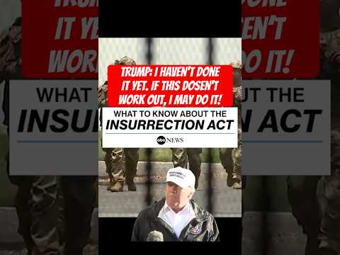 Trump: If This Doesn’t Work Out, I May Do It! #foryou #insurrectionact #trump