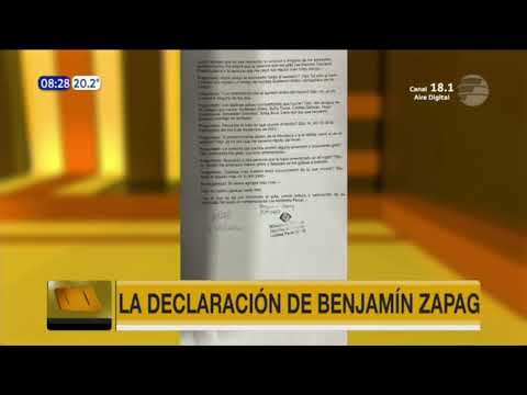 Benjamín Zapag declaró ante la Fiscalía