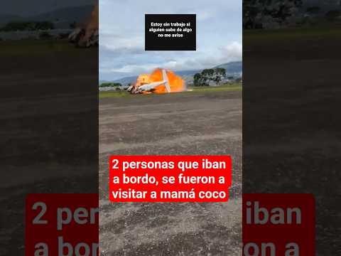 Avioneta se cae antes de despegar