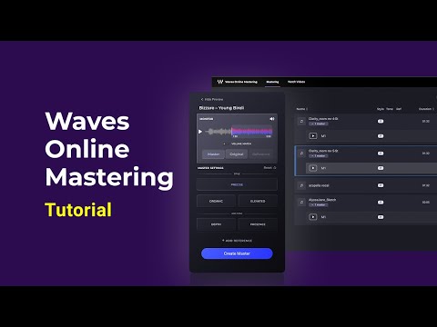 Get Started with Waves Online Mastering