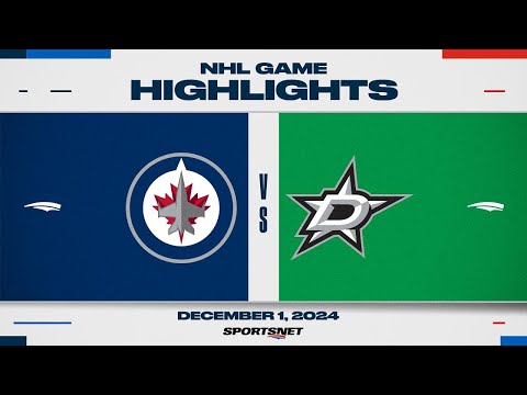 NHL Highlights | Jets vs. Stars - December 1, 2024