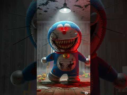 HORROR TOONS Scary version of doremon cartoon #shorts #scarystories