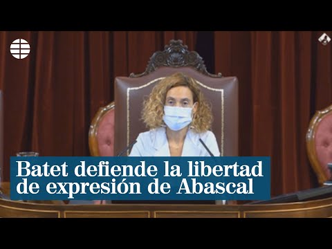 Batet defiende la libertad de expresión de Abascal tras la protesta de una diputada de la CUP