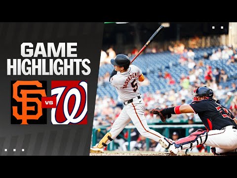 Giants vs. Nationals Game Highlights (8/5/24) | MLB Highlights