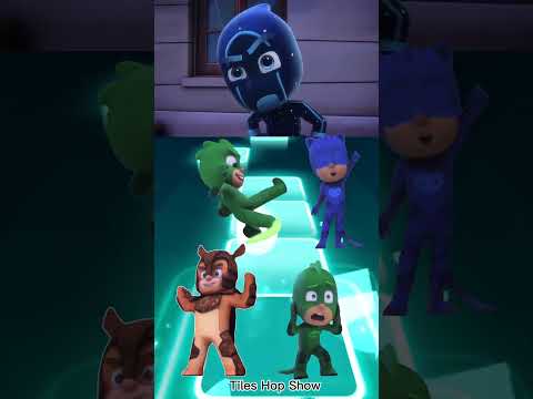 Pj Masks - Owlette 🆚 Gekko 🆚 Owlette 🆚 Gekko X Dance Song Tiles Hop EDM Rush #shorts