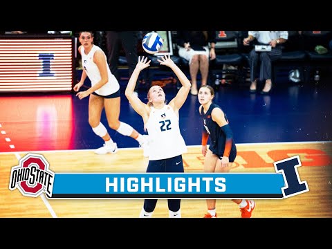 Ohio State at Illinois | Highlights | Big Ten Volleyball | Nov. 15, 2023