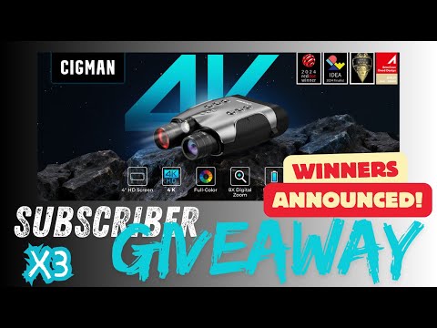 WINNERS ANNOUNCED! CIGMAN CNVPRO 4K Night Vision Binoculars | UAP Files podcast